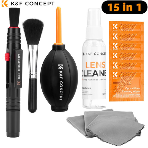 Camera lens cleaning - kit, with